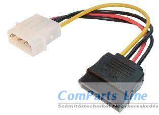 SATA tápkábel átalakító 5,25"->1xSATA 4world 06857