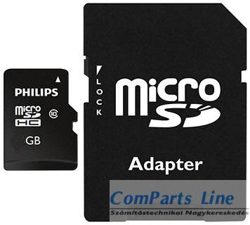 SD Micro    8GB HC Philips 1Adapter UHS-I U1