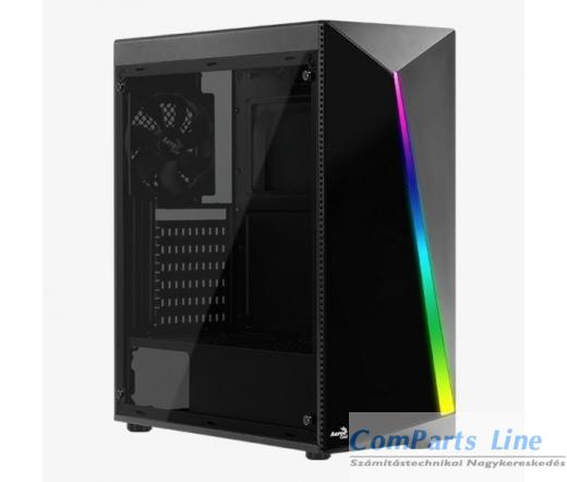 AeroCool Shard TG RGB ablakos fekete ház CAAC304