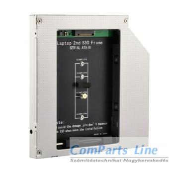 Optibay keret notebookba SATA-M.2 12,7mm Gembird A-SATA12M2-01