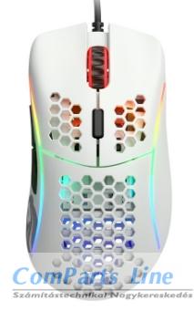 Glorious Gaming Race Model D RGB USB optikai egér fehér GD-WHITE