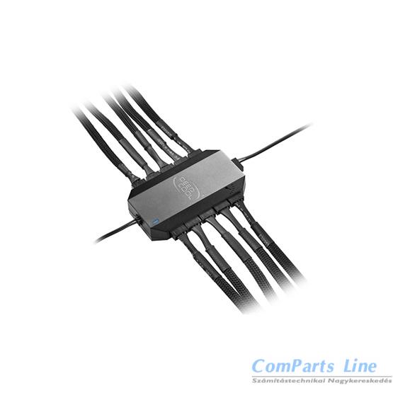 DeepCool FH-10 cooler bels? tápkábel elosztó 10portos DP-F10PWM-HUB