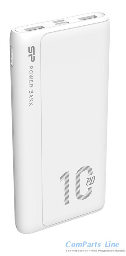 Silicon Power QP15 10000mAh hordozható akkumulátor fehér