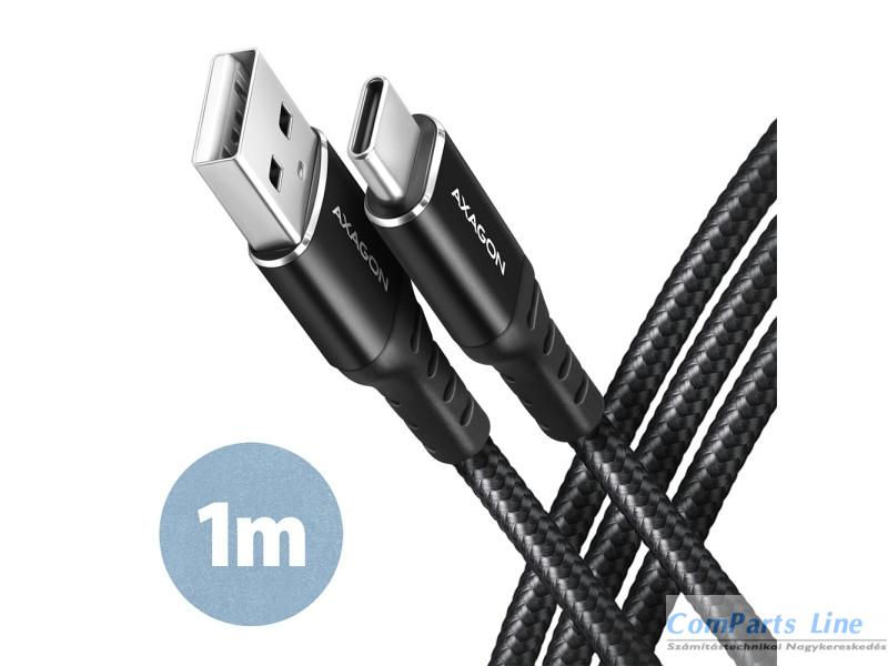 USB 2.0 A-C kábel 1m Axagon BUCM-AM10AB