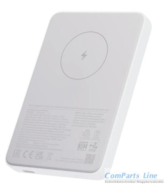 Xiaomi Mi Power Bank 5000mAh hordozható akkumulátor BHR9303GL