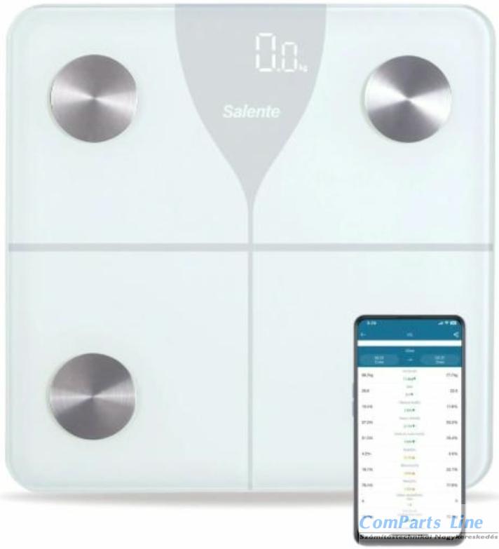 Salente SlimFit bluetooth fitnesz mérleg fehér