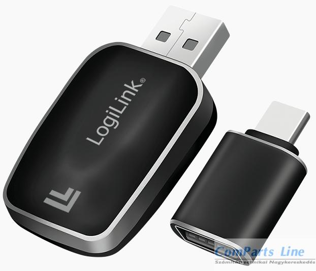 Logilink Bluetooth 5.0 autós adapter CarPlay és Android Auto funkciókhoz BT0076
