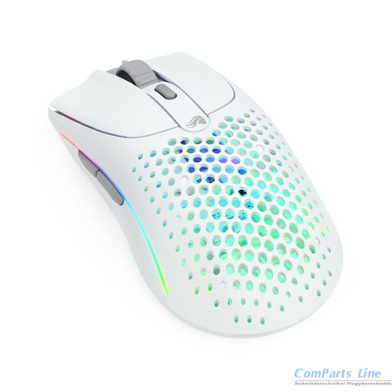 Glorious Gaming Model O 2 RGB rádiós optikai egér fehér GLO-MS-OWV2-MW