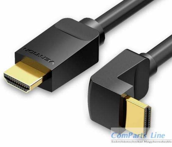 HDMI-HDMI kábel 2m v2.0 90° Vention AARBH