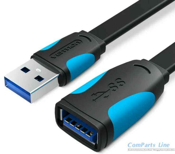 USB 3.0 hosszabbító kábel  2m Vention VAS-A13-B200