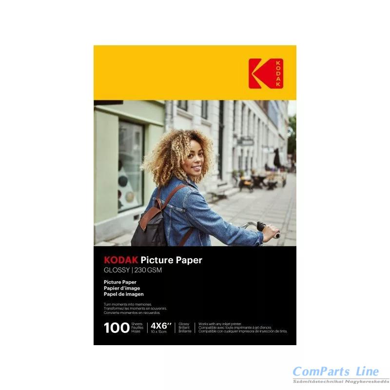 Kodak Fine Art fotópapír - High Gloss 230g, 10x15, 100db