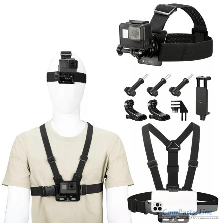 K&F Concept mellpánt és fejpánt szett akciókamerákhoz