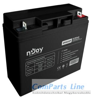 12V 18Ah zárt gondozás mentes AGM akkumulátor NJOY GP1812CF