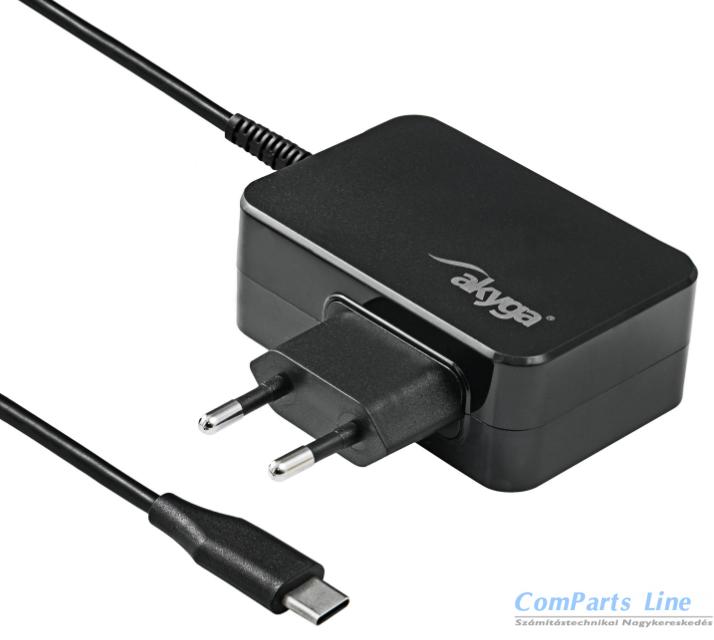 Hálózati tölt? USB-C dugóval Akyga 90W GaN AK-ND-82