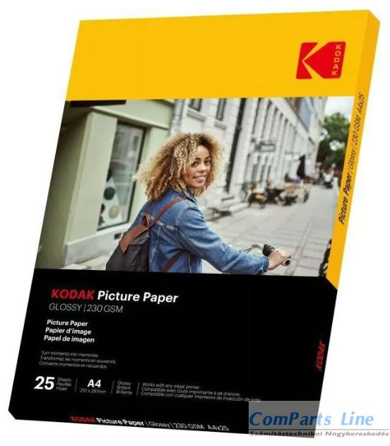 Kodak Picture fotópapír - High Gloss 230g, A4, 21x29,7cm, 25db