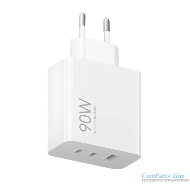 Hálózati tölt? 1xUSB + 2xUSB-C aljzattal Xiaomi 90W GaN 2C1A BHR087MEU