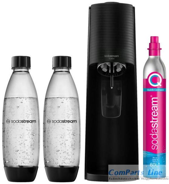 SodaStream Terra Megapack szódakészít? szett, CO2-palack + 2db 1L palack fekete