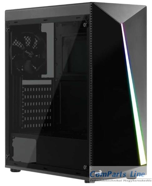 AeroCool Shard RGB ablakos fekete ház CAAC281