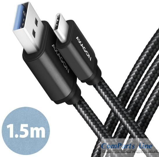 USB 3.2 A-C kábel 1,5m Axagon BUCM3-AM15AB