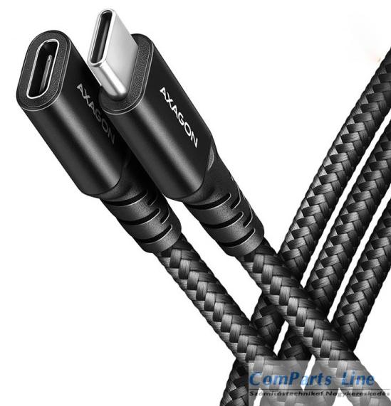USB 3.2 C hosszabbító kábel 1,5m Axagon BUCM32-CF15AB