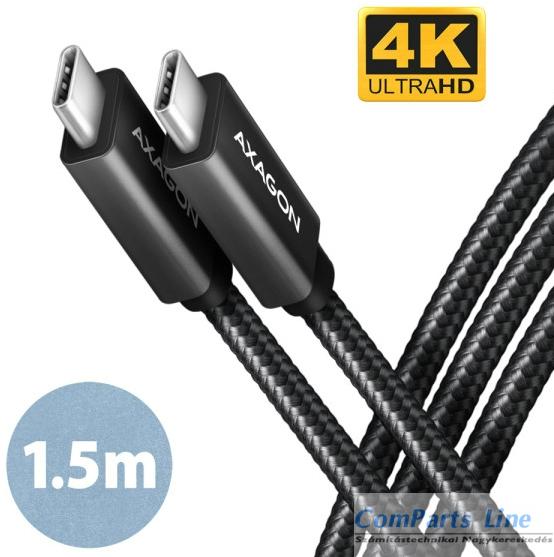 USB 3.2 C-C kábel 1,5m Axagon PD 100W BUCM32-CM15AB