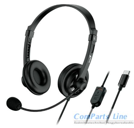 Genius HS-230U USB-C mikrofonos fejhallgató