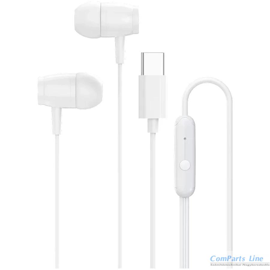 Canyon CNS-CEP5W USB-C mikrofonos fülhallgató