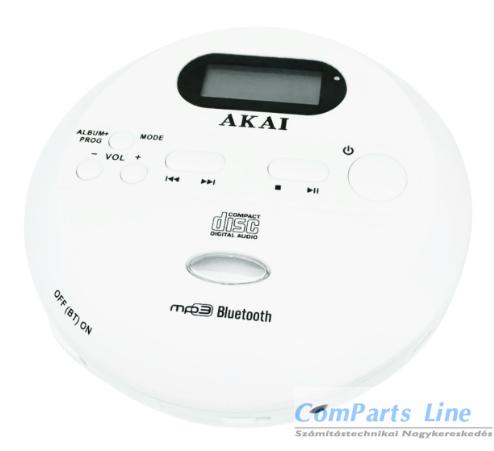 Akai ACDP-100 hordozható bluetooth CD-lejátszó