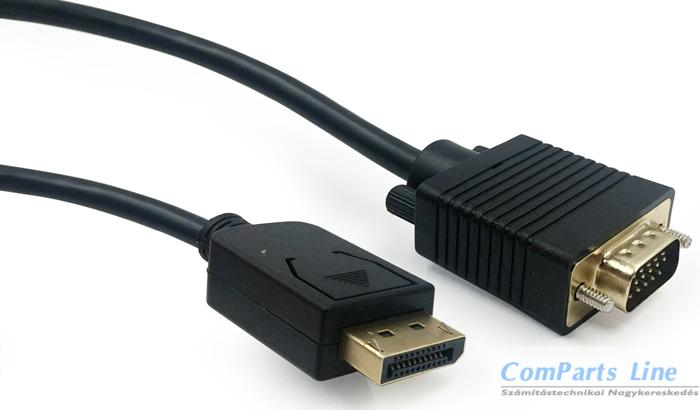 DisplayPort-VGA kábel 1,8m Gembird CCP-DPM-VGAM-6