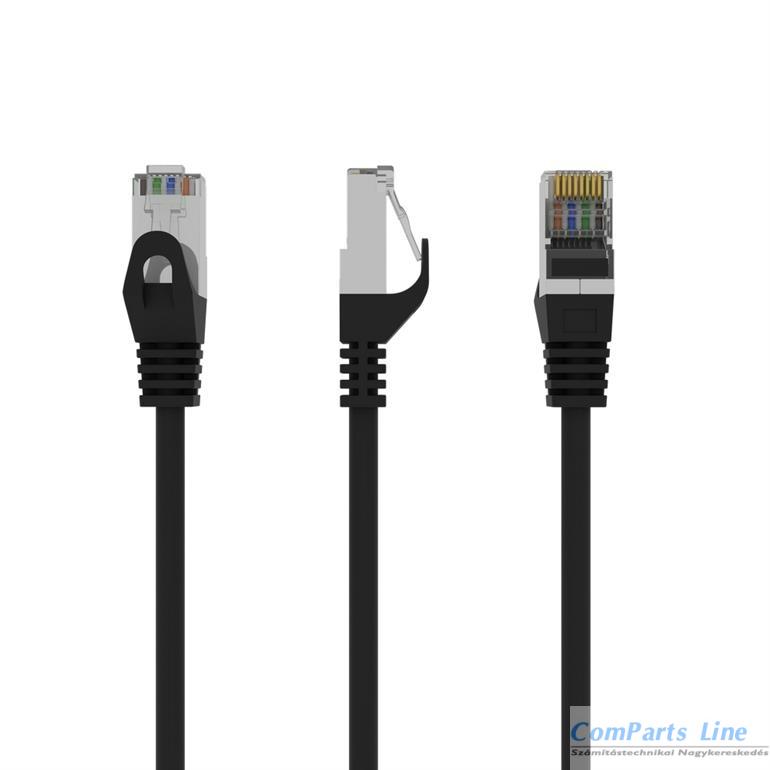 UTP patch kábel   0,25m CAT6 Gembird PP6U-0.25M/BK fekete