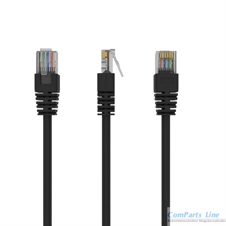 UTP patch kábel   5m CAT5.E Gembird PP12-5M/BK fekete
