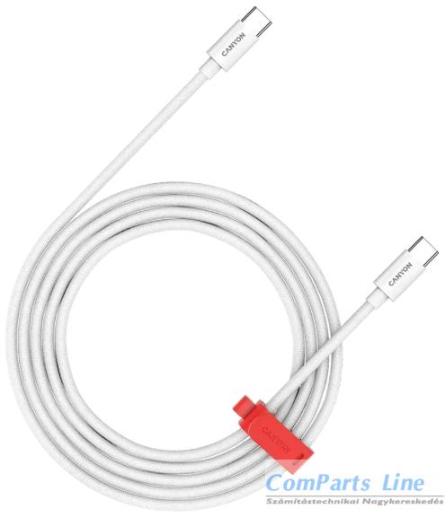 USB 2.0 A-C kábel 2m Canyon CND-CC60AB20W