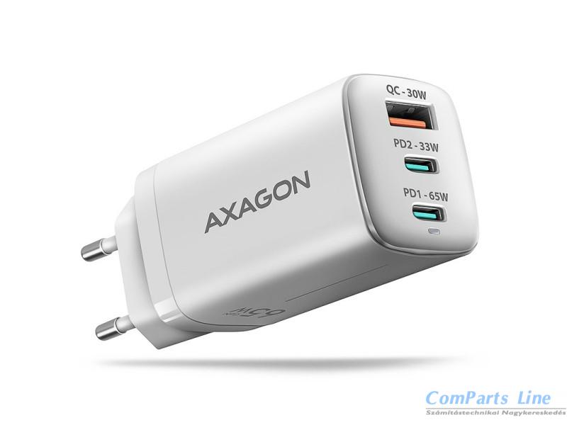 Hálózati tölt? 1xUSB + 2xUSB-C aljzattal Axagon 65W ACU-DPQ65W