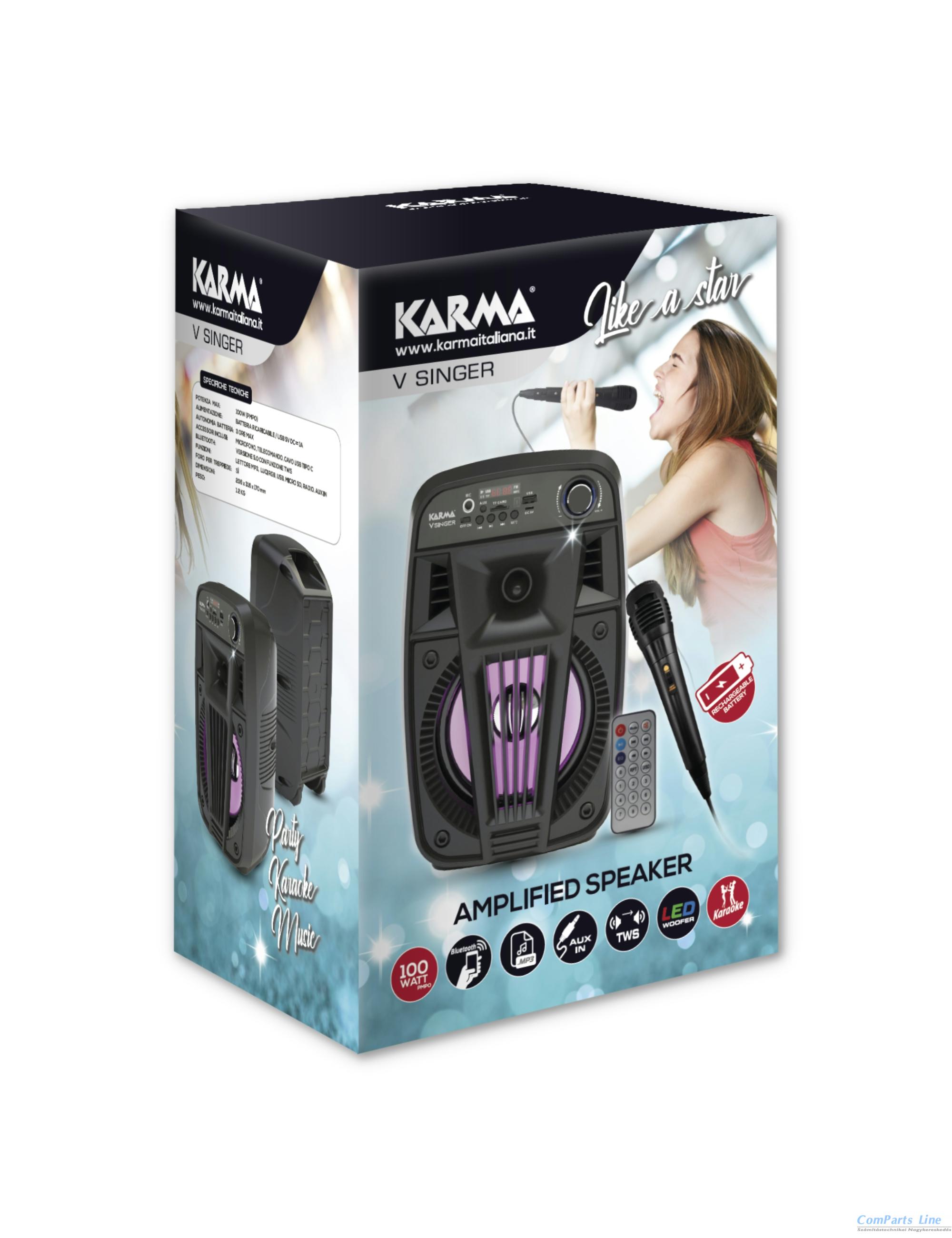 Karma V Singer partybox bluetooth hangszóró