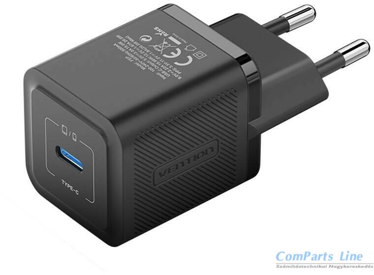 Hálózati tölt? 1xUSB-C aljzattal Vention 20W GaN FEPB0-EU
