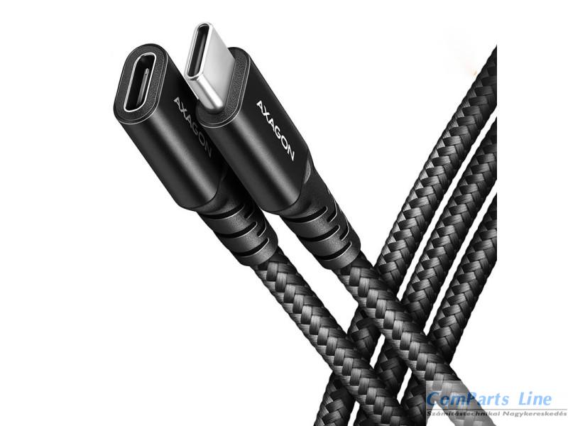USB 3.2 C hosszabbító kábel 1m Axagon BUCM32-CF10AB