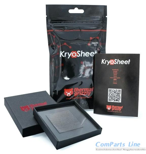Thermal Grizzly KryoSheet h?vezet? lap 33x33x0,2 TG-KS-33-33