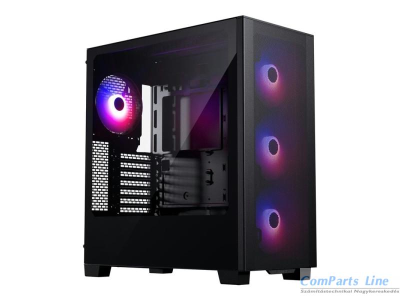 Phanteks XT Pro Ultra edzett üveg D-RGB fekete ház CAPH178 PH-XT523P1_DBK01