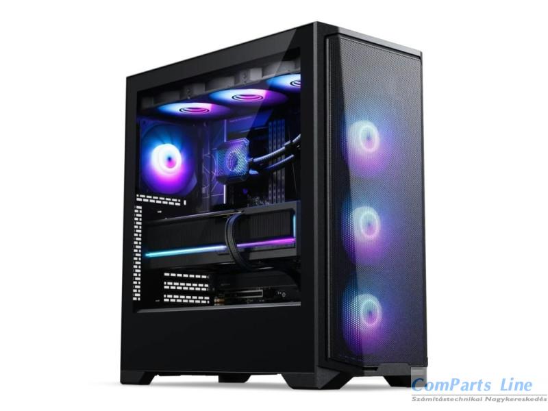 Phanteks Eclipse G370A edzett üveg D-RGB fekete ház CAPH202 PH-EC370A_DBK01