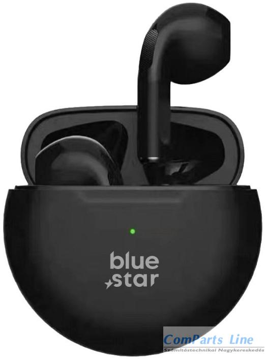 Blue Star TX3 tws bluetooth mikrofonos fülhallgató fekete